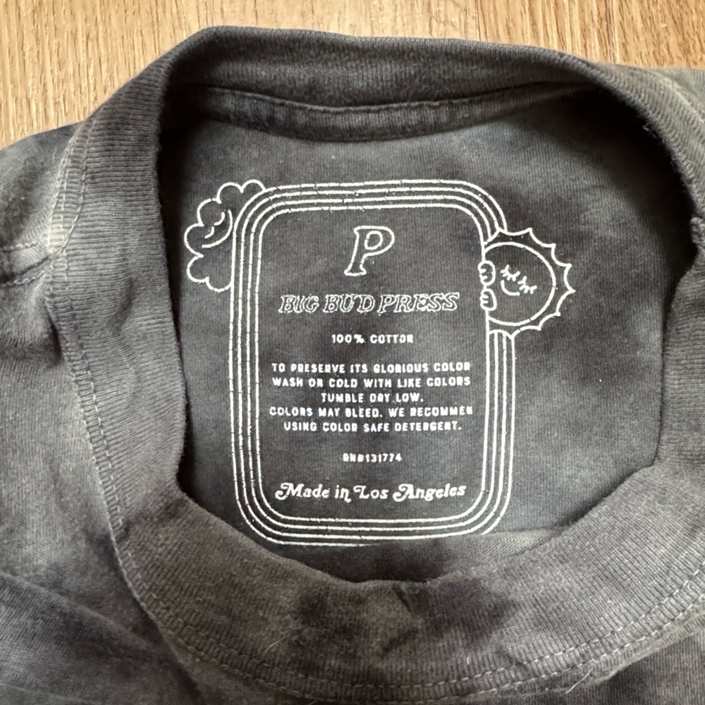 Big Bud Press Charcoal T-Shirt - Picture 2 of 5